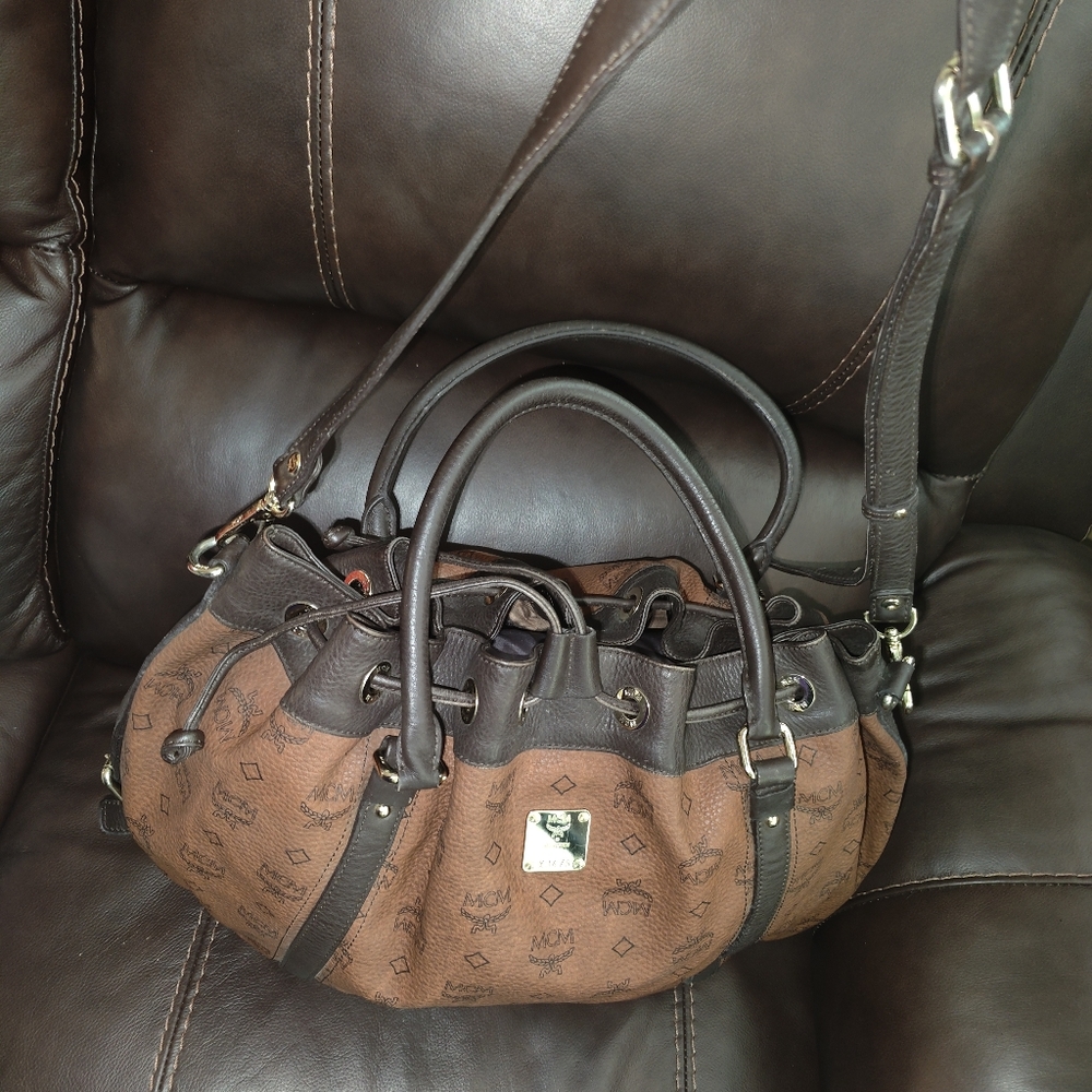 Authentic MCM  Drawstrings Two Way Bag - Picture 2 of 16
